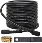 DANCINGBOAR 15m High Pressure Washer Hose M22 14mm Male Thread Connector 3600PSI Jet Wash Extension Replacement Hose with M22-14mm Female Adapter for Standard HD M22-14