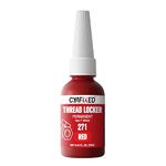 CYAFIXED Threadlocker 271, Red High Strength Permanent Thread Lock Glue (0.33Fl oz/10ml) - Lock Tight Screw Glue for Nuts, Bolts & Seal Fasteners, Prevents Loosening, Rust & Corrosion