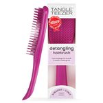 Tangle Teezer Ultimate Detangler Brush for Wet & Dry Hair, Eliminates Knots & Reduces Breakage for Straight to Wavy Hair Types, Electric Raspberry