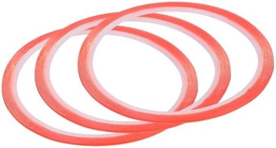 MECCANIXITY 3Pcs 1mm x 5m Phone Repair Adhesive Tape LCD Screen Repair Sticker Double Sided for Cell Phone Tablet Laptop Clear Red