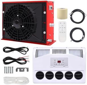 DC 12V Truck Cab Air Conditioner 11000 BTU Split A/C Fits Semi Trucks Bus RV Caravan Crane Excavator