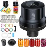 Electric Mason Jar Vacuum Sealer Kit,Jar Vacuum Sealer with Wide and Regular Mouth Mason Lids for Mason Jars and Food Vacuum Storage,Configuration with LED Display.