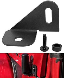 Antenna Mount Driver's Side Mount Bracket, Front Driver Near Hood Side Mount Bracket Holder Fit for Jeep Wrangler Gladiator JL JLU JT 2018 2019 2020 2021 2022 2023 2024