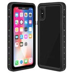 Amzer Crusta IP68 Certified Waterproof Full Body Protector Shockproof Case for Apple iPhone X - Black