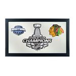 Trademark Gameroom 2015 Stanley Cup Champs Chicago Blackhawks Framed Logo Mirror