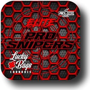 Lucky Bags Cornhole Hex Pro Sniper Elite (Red