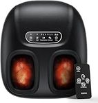 RENPHO Portable Foot Massager with Heat for Plantar Fasciitis, 3D Kneading, Compression, Remote, Electric Shiatsu Feet Massager, Fathers Day Gifts, Gifts for Women Men, Fits Men Size Up to 10