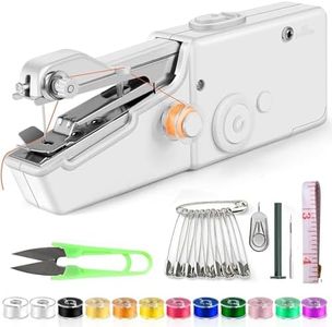 Handheld Sewing Machine, Mini Portable Electric Sewing Machine with Sewing Kit Accessories, Easy to Use for Beginners, Adults, DIY, Home, Travel