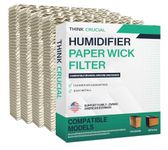 4 Replacements for Aircare 1043 Paper Wick Humidifier Filter Fits Spacesaver 800, 8000 Series Console, 10.8" x 4.2" x 12.5", by Think Crucial