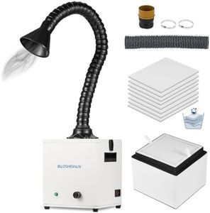 BAOSHISHAN Solder Fume Extractor, 100W Strong Suction Absorber with Washable 3 Stage Filter, 200m³/h Fume Extractor for Laser Engraver Soldering Welding Marking