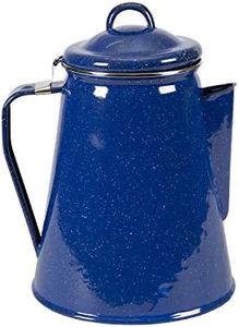 Stansport Enamel Percolator Coffee Pot 8 Cup - Blue (10343)