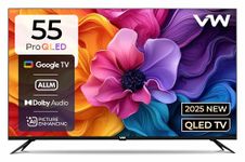 VW 140 cm (55 inches) Pro Series 4K Ultra HD Smart QLED Google TV VW55GQ1 (Black)