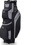 LIVSINGOLF 14 Way Golf Cart Bag for Push Bag Classy Design Full Length with Cooler, Rain Hood, Putter Well (Black)