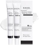 RAVIEL Black Bean Repairing Eye Cream Set, for Dark Circles, Puffiness, Eyebag, Wrinkle, Shea Butter, Avocado Oil, Panthenol, Fast Absorbing, Deep Hydration, (1.1 fl oz x 2)