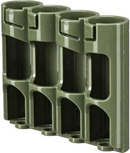 Storacell by Powerpax Slimline AA Battery Storage Container - Holds 4 Batteries, Military Green (Pack of 1)