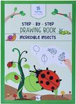 PepPlay Step by Step Drawing Book Incredible Insects - Essential Skills, Building Activities, Coloring, Educational Sketch Books Gift for Kids, Students, Artists (4 to 10 Years)