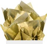 ECO SARRAS METALLIC GOLD MULTI-PURPOSE WRAPPING PAPER | 20x20 Inches | USES GIFT WRAPPING, STUFFING BOXES, HANDBAGS, SHOES ETC (20 SHEETS)