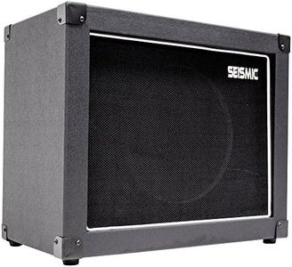 Seismic Audio - 12" GUITAR SPEAKER CABINET EMPTY - 7 Ply Birch - 1x12 Speakerless Cab - Black Tolex - Black Cloth Grill - Front or Rear Loading Options