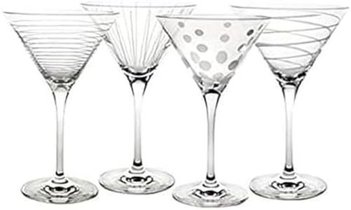Mikasa Cheers Martini Glass, 10-Ounce, Set of 4