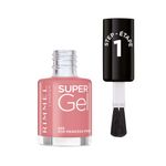 Rimmel Super Gel Nail Polish, Pop Princess Pink, 12 ml (Pack of 1)