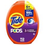 Tide PODS Liquid Laundry Detergent pacs, Spring Meadow Scent, 112 count