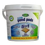 Blagdon Clean Pond Pods, Clears Blanket Weed, Reduces Filter Cleaning, Feeds Aquatic Plants, Eats Pond Sludge, Removes Chlorine, Makes Tap Water Safe, Pet & Wildlife Safe (pack of 75 pods)