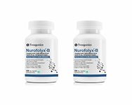 Trexgenics Nurofolyx B Advanced Nervous System and Healthy Fatty Acid Metabolism and Energy Boost with Choline 250 mg, Inositol 333 mg -60 Veg. Capsules - Pack of 2