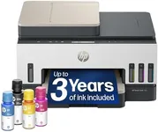 HP Smart Tank 7303 Wireless All-in-One Ink Tank Printer, Scanner, Copier with up to 3 Years of Ink Included, Best-for-Home Office, Cartridge-Free Refillable, AI-Capable (9B5D0A)