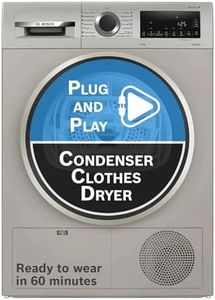 Bosch 9 kg Fully Automatic Front load Condenser Tumble Dryer WPG24108IN, Silver, Inbuilt Heater)