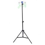 Portable IV Pole Stand, 82.6in Height Adjustable Foldable IV Fluid Bags Pole with 4 Hooks, Lightweight Aluminum Alloy Portable Infusion Stand for Nursing Homes and Home Care