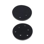 OTOTEC 2PCS 125mm Soft Sponge Interface Pad Sanding Pad 6 Holes for Random Sander Dedicated Replacement Cushion Pad Impact-Resistant Noise Reduction Protection Polisher