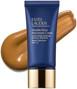 Estée Lauder Double Wear 24-Hour Maximum Cover Camouflage Foundation for Face and Body SPF 15 | Full Coverage | Tattoo Cover Up Makeup Waterproof, 1.0 Fl Oz, 6W1 Sandalwood