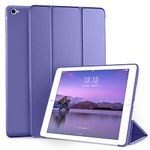 DTTO for iPad Air 2 Case (2014 Released), Ultra Slim Lightweight Smart Case Trifold Stand with Flexible Soft TPU Back Cover for Apple iPad Air 2 (Model A1566/A1567), Lavender