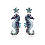 Seahorse Earrings for Women, Cute Fish Seahorse Earrings for Girls, Starfish Seahorse Dangle Earrings Hypoallergenic, Star Sea Horse Bohemian Drop Earrings, Beach Ocean Seahorse Earrings Studs, Seahorse Jewelry Gifts Funny Earrings