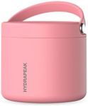 Hydrapeak 18oz Stainless Steel Vacuum Insulated Thermos Food Jar | Kids for Hot and Cold Food, Wide Mouth Leak-Proof Soup Adults, 10 Hours 16 (Peach) (HP-Jar-25)