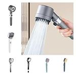 MAIKUI Handheld Shower Head with Filter High Pressure,3 Spray Mode Showerhead with High Pressure Shower Head with Brush,High Flow Detachable Showerhead Body Spray Shower Heads,Home,Gym,Senior Hotel