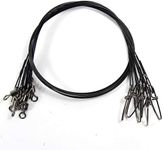 Croch Stainless Steel Wire Leader Fishing Swivels Snaps 150LB