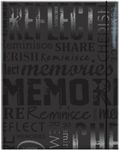 MCS 100 Pocket Big Max Embossed Memories Album, Black