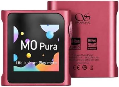 SHANLING M0 Pura HiFi Music Player,Hi-Res MP3 Player,DAC/AMP, Upgraded from M0 Pro, 2X CS43131 DAC,LDAC/SBC/AAC,Bluetooth,APP Control,MTouch OS,3.5mm/Type-C Jack,84kHz /32bit,250mW@32Ω (Berry Purple)