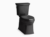 Kohler 3814-7 2-Piece Toilet, Black/Black