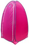 Homecute Foldable Portable Pop-up Cloth Changing Tent or Toilet Tent for Camping Hiking and Picnic Length:84 cm/2.7 ft X Width: 84 cm/2.7 ft X Height:168 cm/5.5 ft. (Pink)