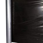 GreenTech Agriculture Mulching Film 400 Meter Length 4 Feet Width 30 Micron | Heavy Duty Black Plastic Mulch Sheet for Vegetable Farming Weed Control Soil Moisture Retention