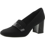 Anne Klein Women's Telepathy Pump, Black Stretch, 6.5