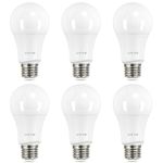 Linkind A19 LED Light Bulbs Dimmable, 100W Equivalent, 2700K Soft White, 15.5W 1600 Lumens 120V Bulbs, E26 Standard Base, UL Listed, Lighting for Bedroom Living Room Home Office, 6 Packs