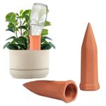 Premier Plants Terracotta Self Watering Spike for Indoor, Outdoor Dripper Irrigation Automatic Watering for Plants and Used for Aquarium Breeding (Watering Spike Pack of 2)