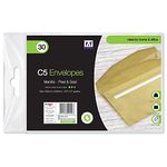 C5 Envelopes Manilla - Pack of 30 Peel and Seal, Size 162mm x 229mm