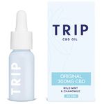 TRIP CBD Oil 300mg (Original Strength), Wild Mint, Vegan, 100% Natural, Flavoured CBD Oil Blended with MCT Coconut Oil (Pack of 1)