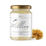 MORG Organic Caribbean Sea Moss Gel Wildcrafted Ethically Sourced Dr Sebi Approved Irish Moss Vegan Friendly Freshly Made by Millies Moss (Golden, 500ML)