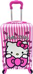 Fast Forward Kids Licensed Hard-Side 20” Spinner Luggage Lightweight Carry-On Suitcase, multicolored, Carry-On 20 Inch, Hello Kitty