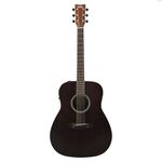 YAMAHA FX400 Acoustic-Electric Guitar – Dreadnought Body, Scale 25", Narrower String Spacing, Scalloped Bracing, System-75 Preamp with Pickup and Tuner – Smoky Black